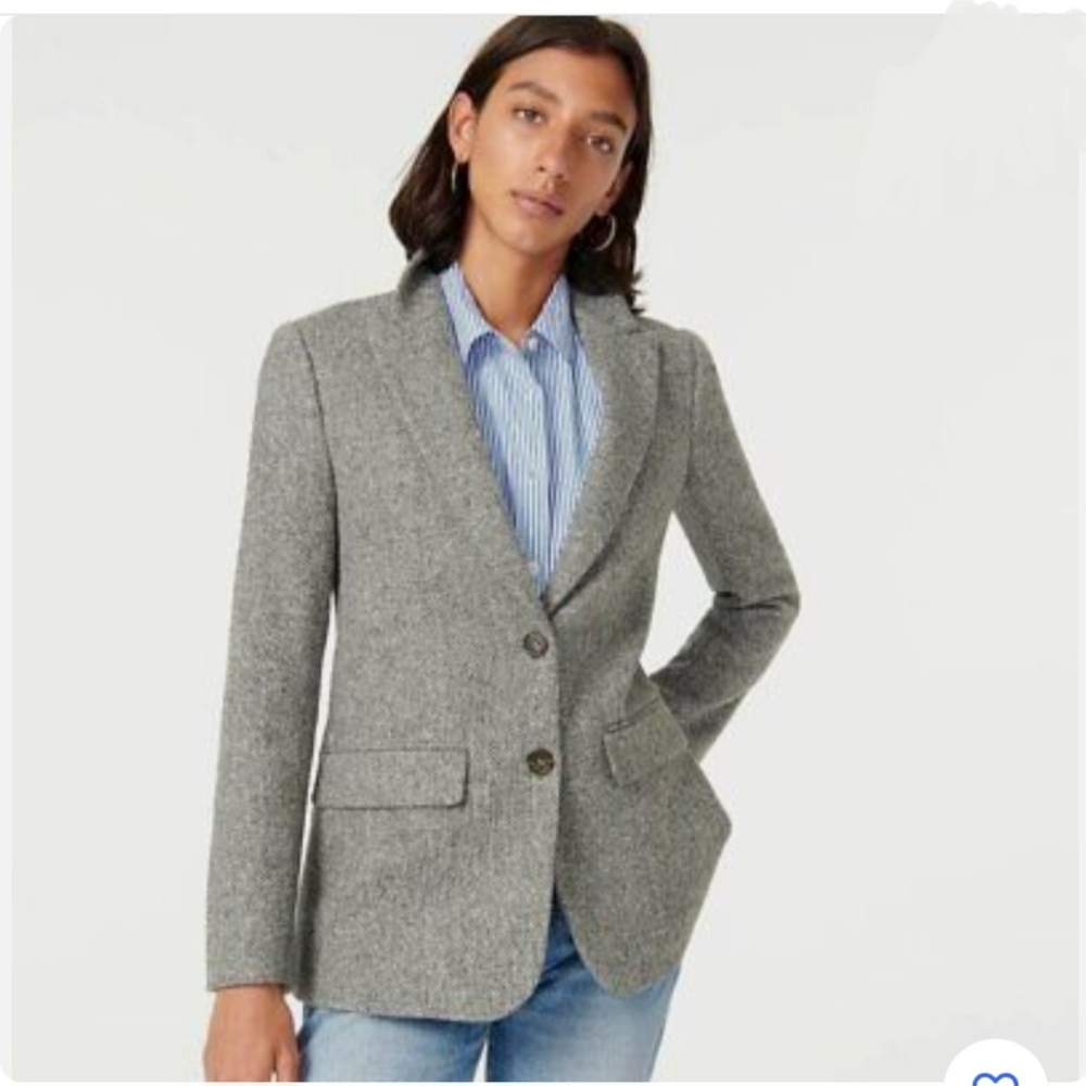 J.Crew Sommerset blazer in graphite English Wool herringbone